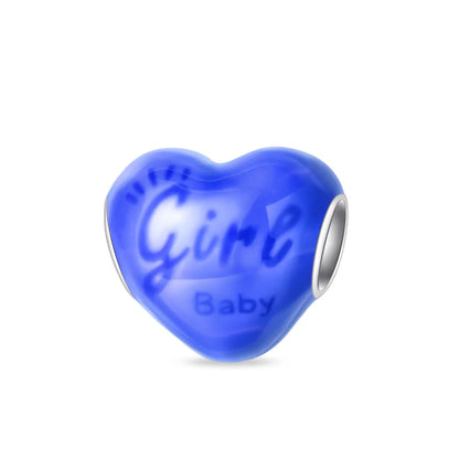 Charm Corazon Fluorescente "Girl Baby"