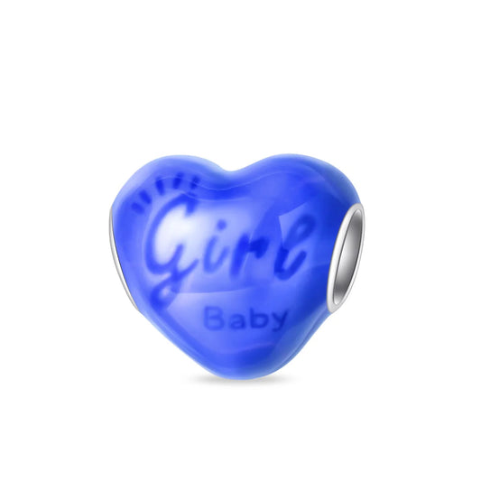 Charm Corazon Fluorescente "Girl Baby"