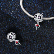 Charm Calavera con Rosa