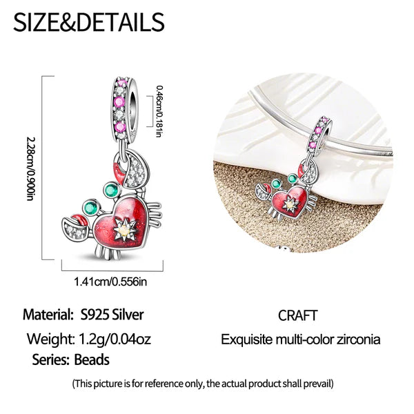 Charm Cangrejo Rojo