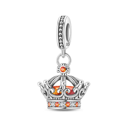 Charm Corona Con Detalles Naranjas