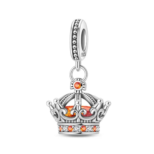 Charm Corona Con Detalles Naranjas