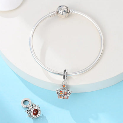 Charm Corona Con Detalles Naranjas