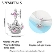 Charm Corona Con Detalles Rosa