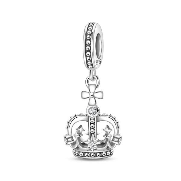 Charm Corona Plateada
