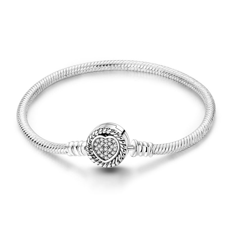 Pulsera Corazón Brillante