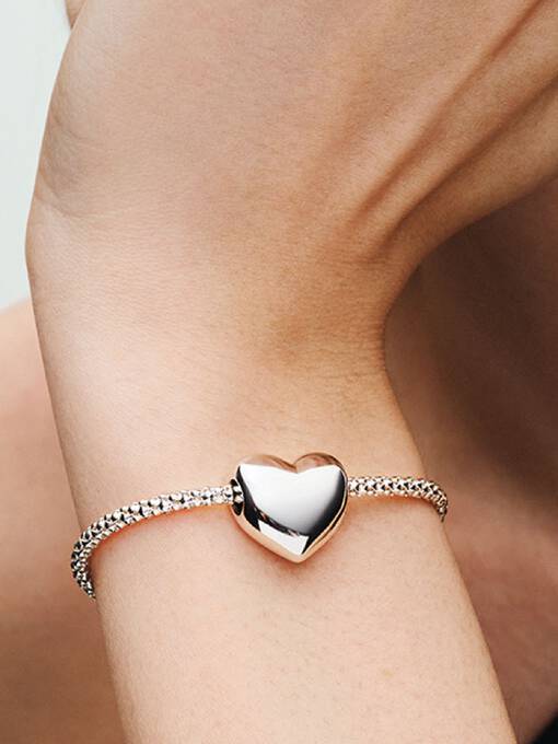 Charm Corazón Grande Grabable BE LOVE