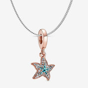 Charm Estrella de Mar Azul Brillante