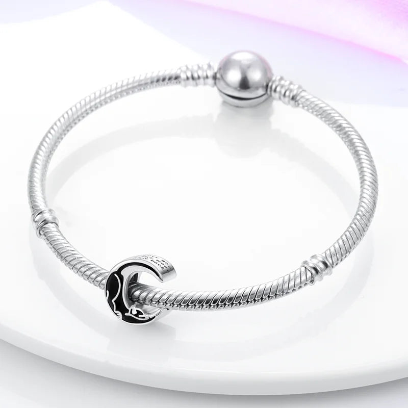 Charm Luna de gato " I love you to the moon and back"