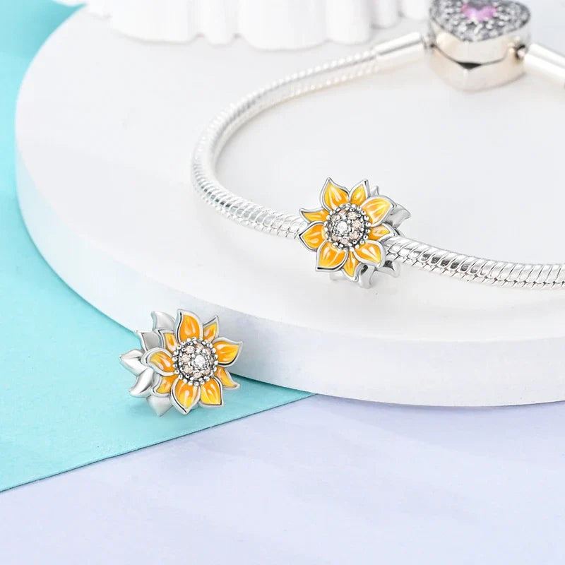Charm Girasol "Energ√≠a y Paz"