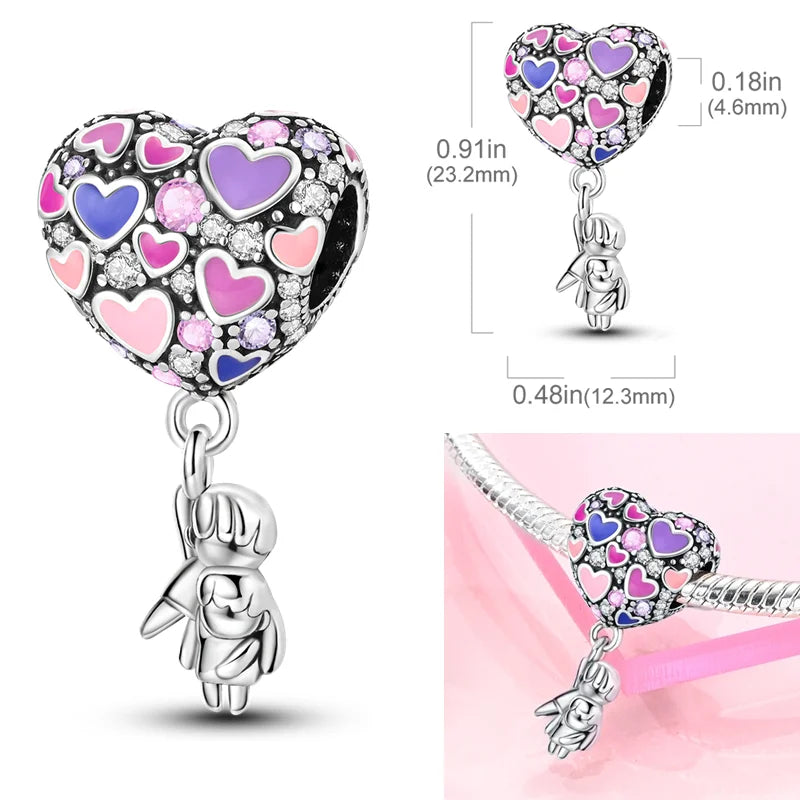 Charm Globo de Corazon