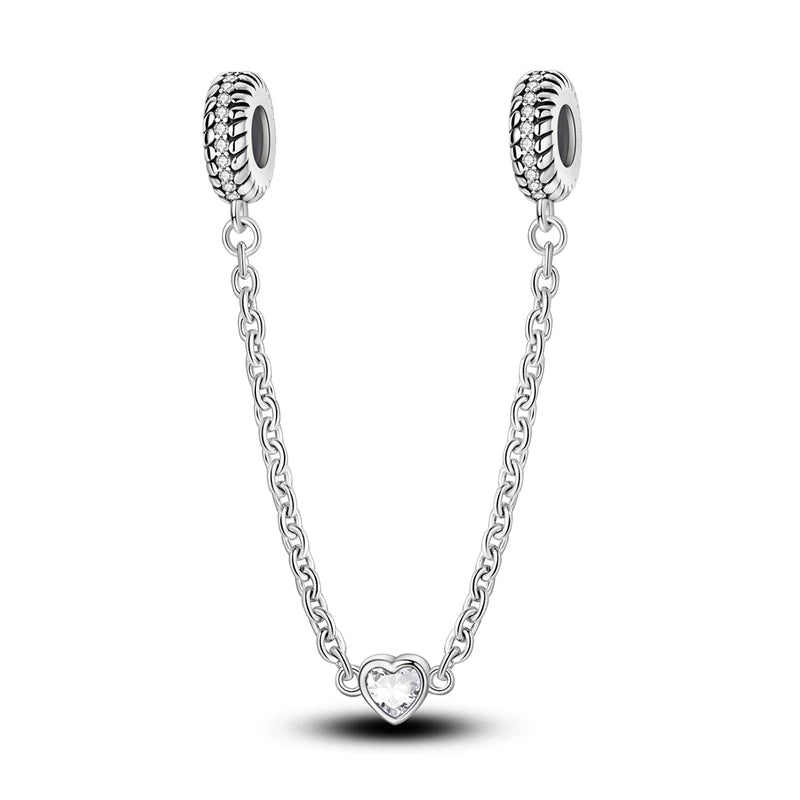 Cadena de Seguridad Coraz√≥n de Plata