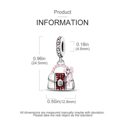 Charm Bolsa Moño Rosa