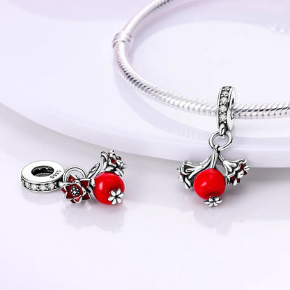 Charm Flor y Fruta Roja