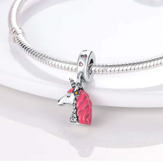 Charm Unicornio Rosa Encantador