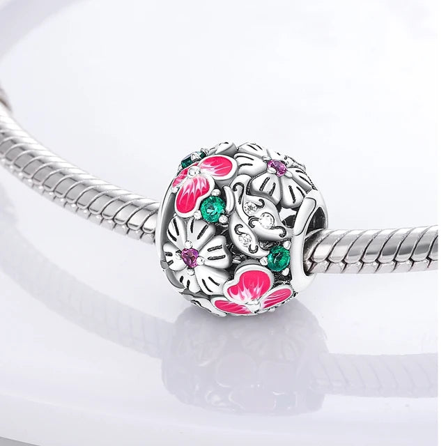 Charm Abalorio Flores Encantadas