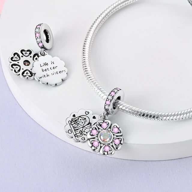 Charm Flor y Amor de Hermanas