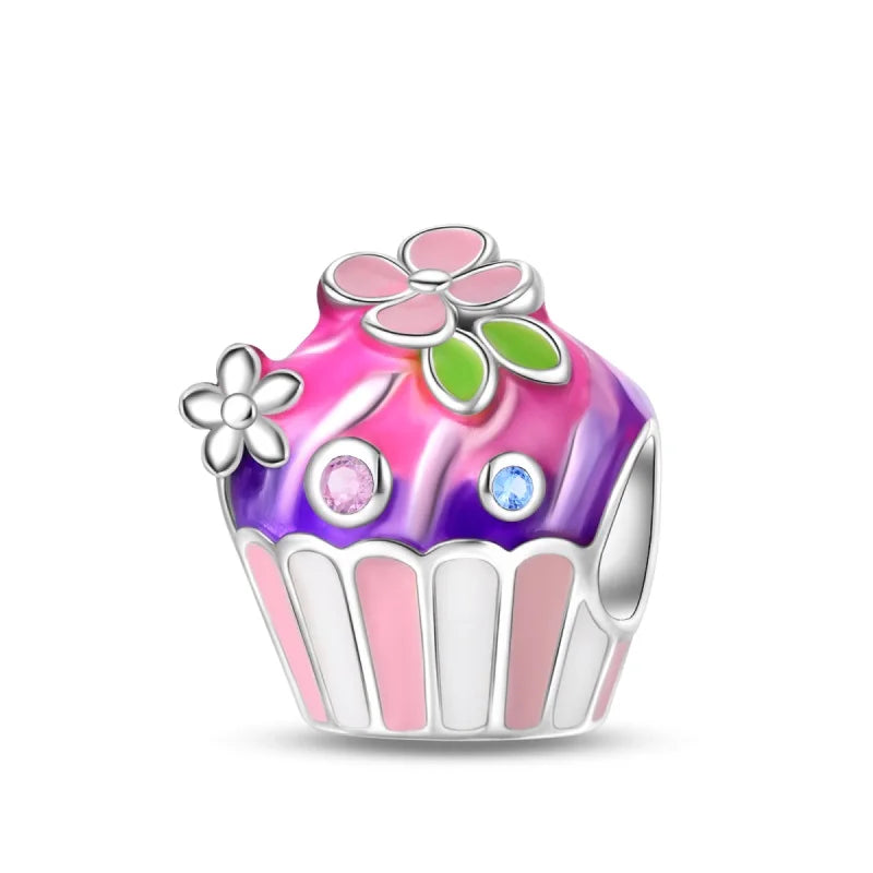 Charm Cupcake y Flores