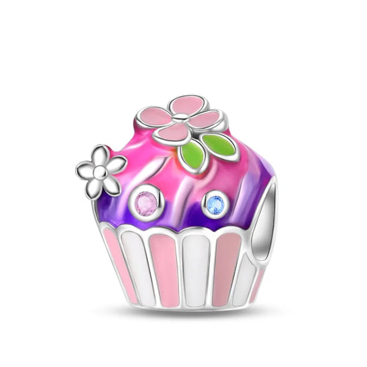 Charm Cupcake y Flores