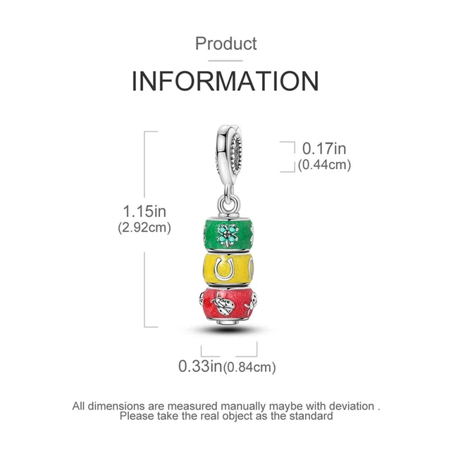 Charm bloques circulares Lucky
