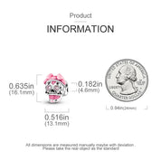 Charm Calaverita Moño Rosa