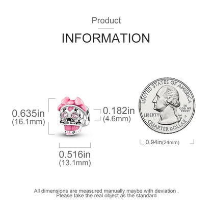 Charm Calaverita Mo√±o Rosa