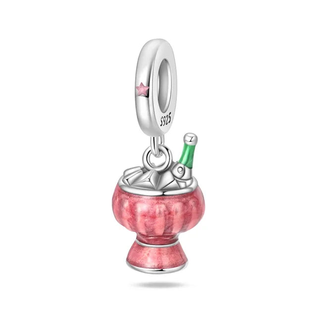 Charm Botella de Champagne en Hielos