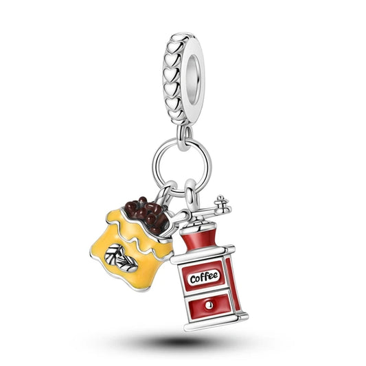 Charm Cafetera y Granos de Cafe