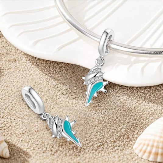 Charm Caracol Azul