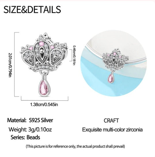 Charm Corona Rosa