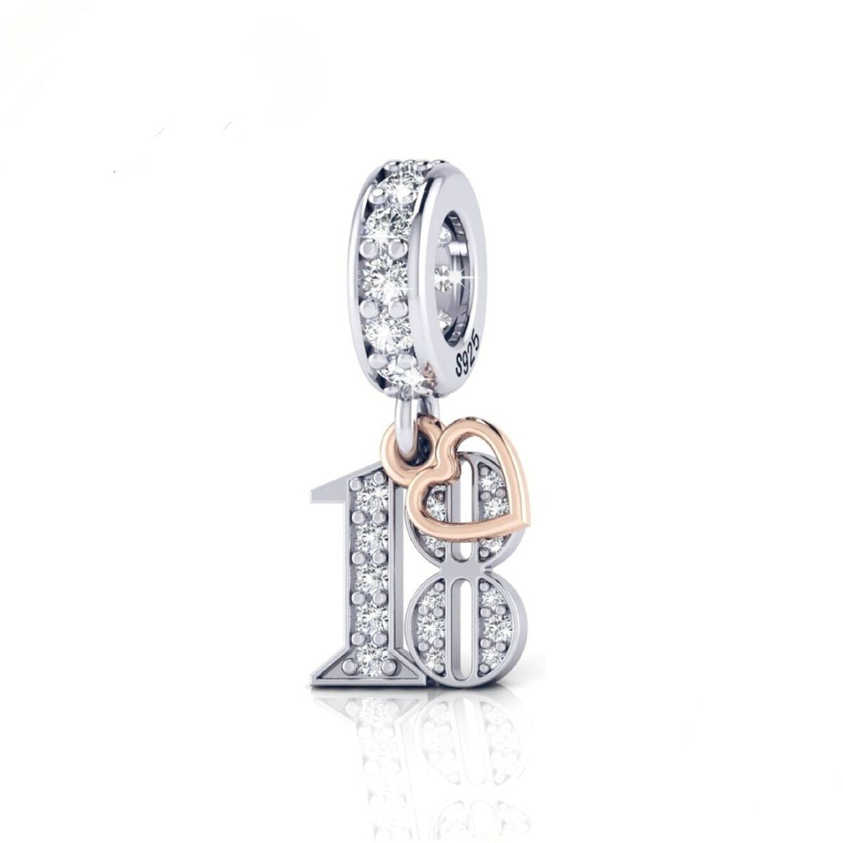Charm de Numeros con Corazon
