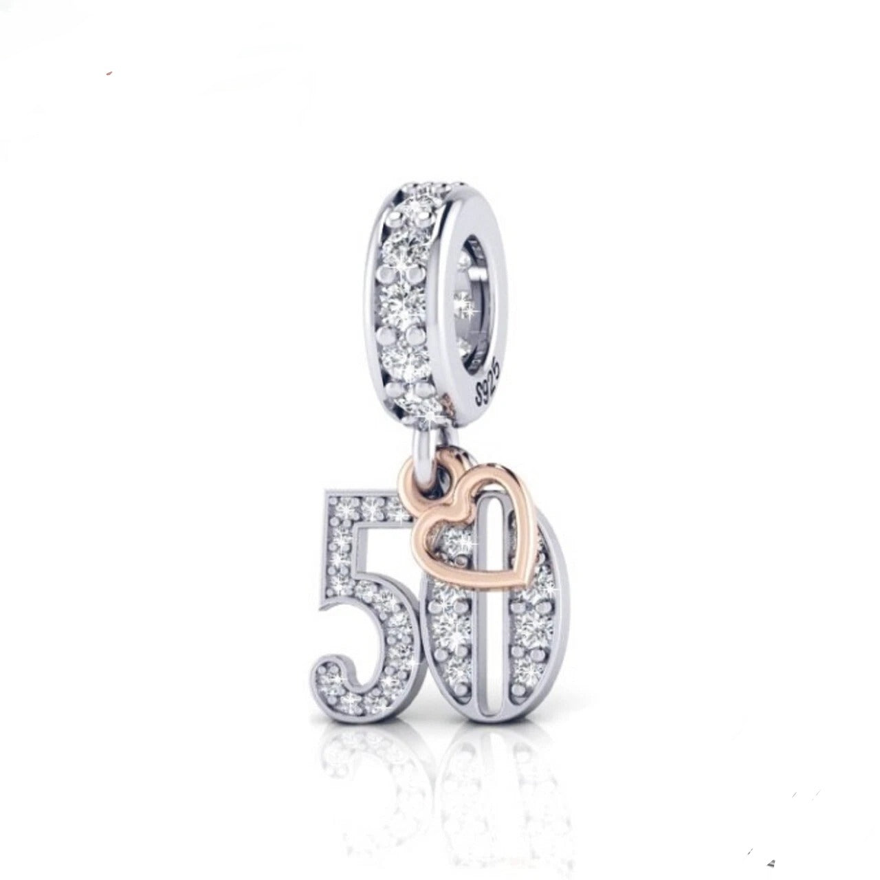 Charm de Numeros con Corazon