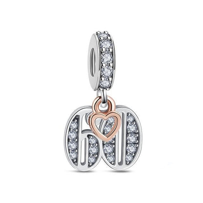 Charm de Numeros con Corazon