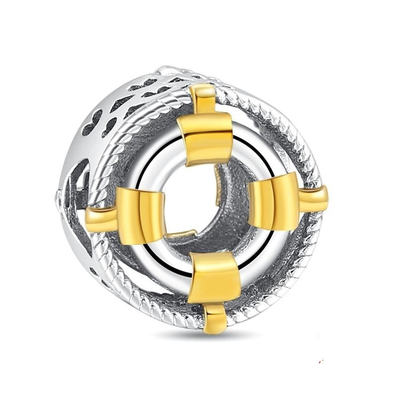 Charm Nudo de Oro y Plata