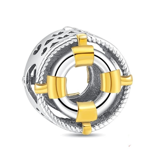 Charm Nudo de Oro y Plata