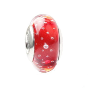 Charm Abalorio Rojo con Brubujas