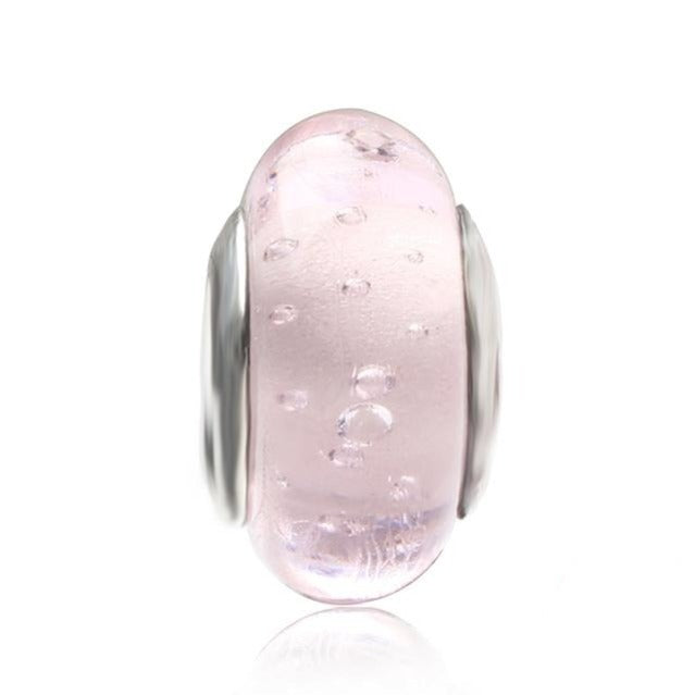 Charm Abalorio Rosa con Burbujas