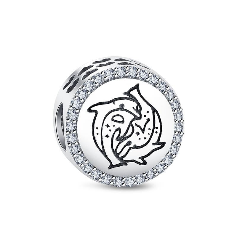 Charm Delfines entre Diamantes