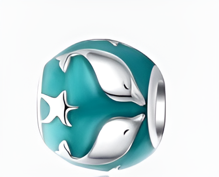 Charm Abalorio de Delfines
