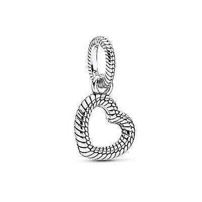 Charm Colgante Corazon Plateado