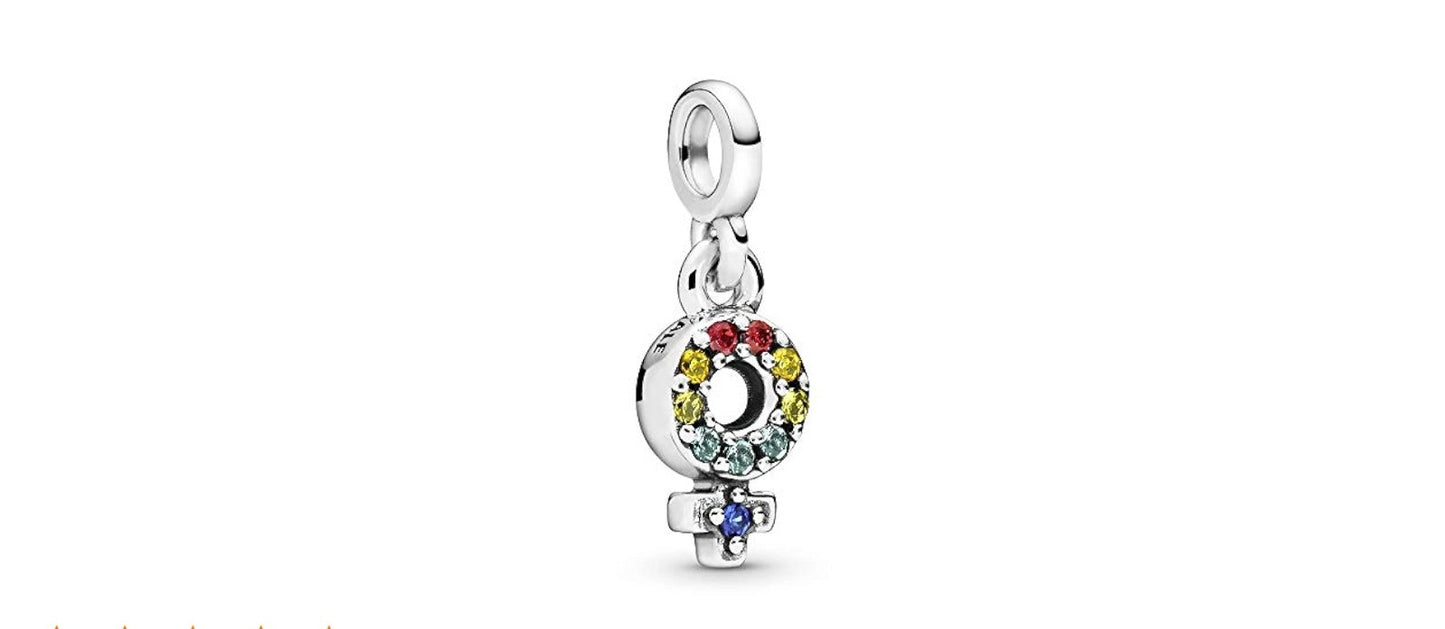 Charm Simbolo Femenino Arcoiris