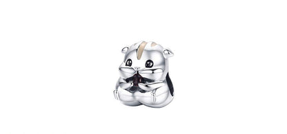 Charm Hamster Plateado