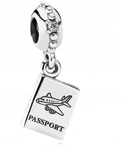 Charm Pasaporte con Destellos
