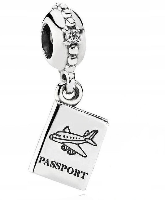 Charm Pasaporte con Destellos