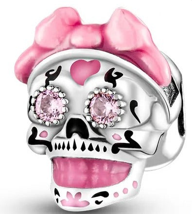Charm Calaverita Moño Rosa