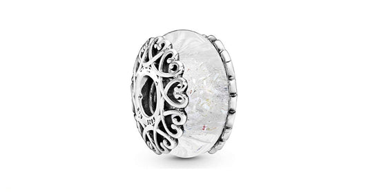 Charm Abalorio Cristal Plata