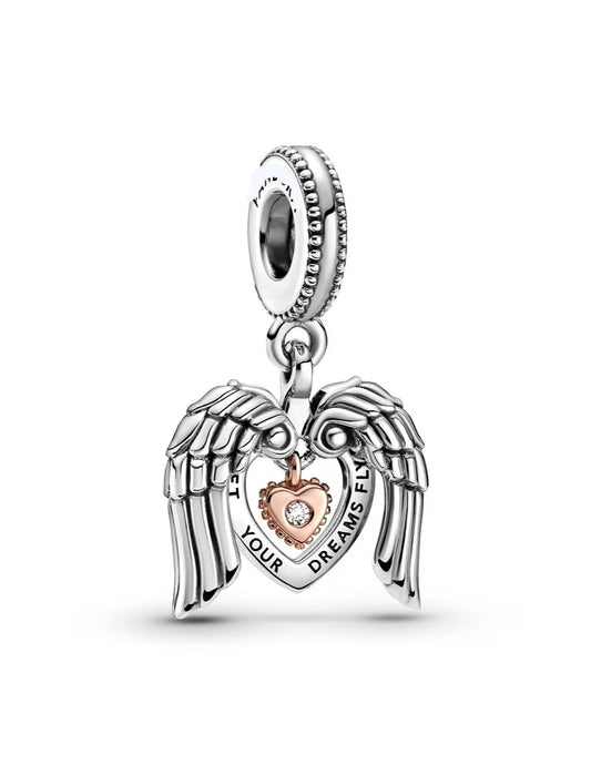 Charm Corazon y Alas de Angel