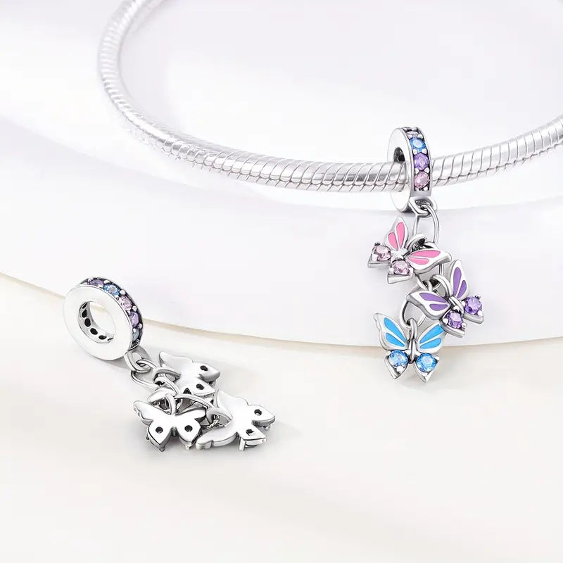 Charm Triple Mariposas