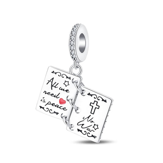 Charm Libro "All we need is peace"