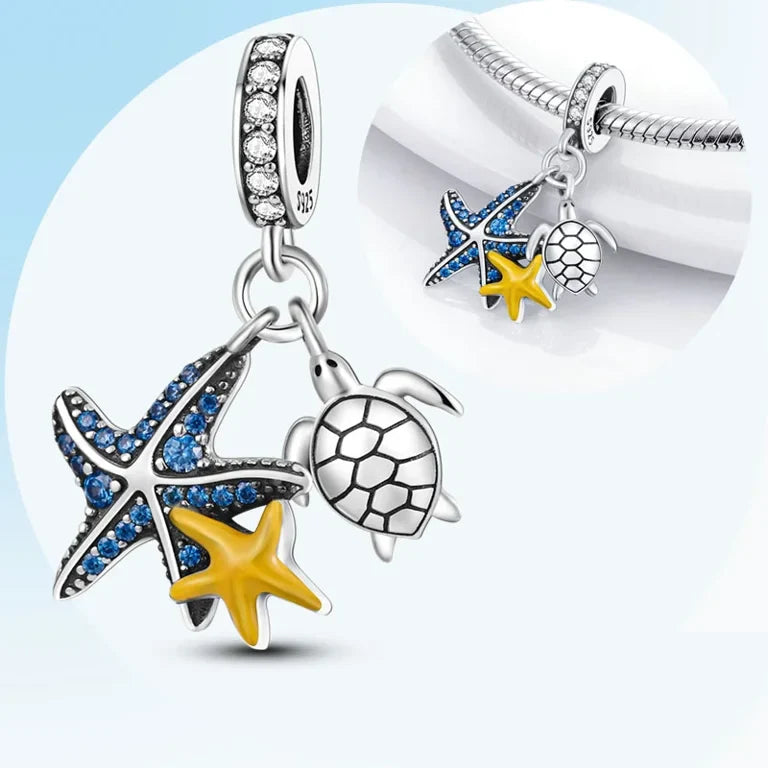 Charm Estrella de Mar con Tortuga